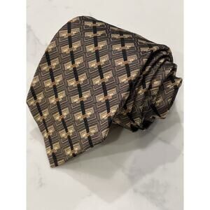 Vintage Robert Talbott Best in Class Nordstrom Brown Silk Tie XL 64.25 x 4